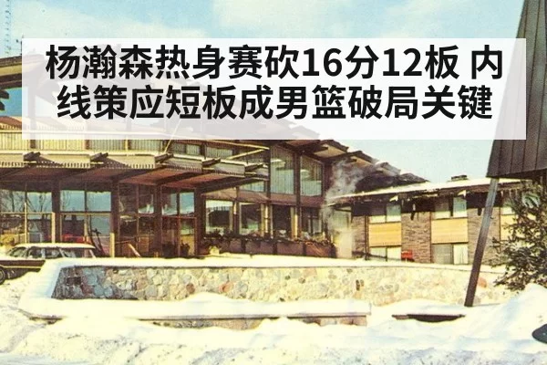 杨瀚森热身赛砍16分12板 内线策应短板成男篮破局关键